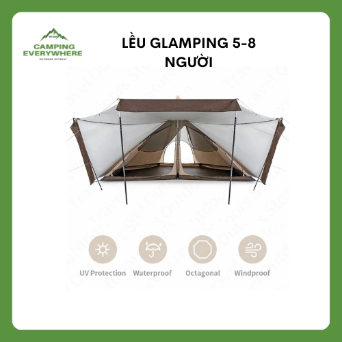 Lều Glamping 5-8 người