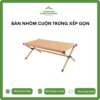 bàn nhôm cuộn trứng xếp gọn
