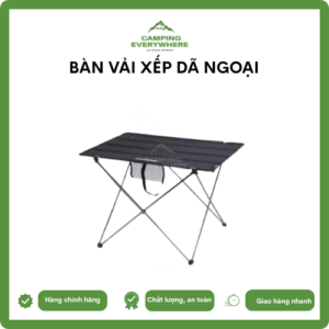 bàn vải xếp dã ngoại