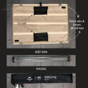 bàn vải xếp dã ngoại
