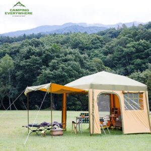 Black and Yellow Modern Camping Adventure Instagram Post (9)