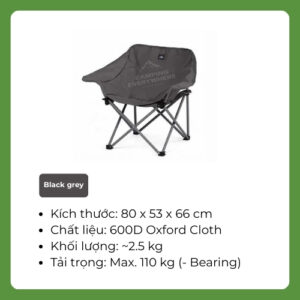 ghế xếp camping tay tựa