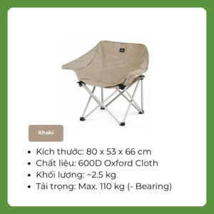 ghế xếp camping tay tựa