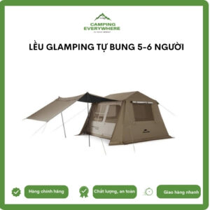 Lều Glamping tự bung 5-6 người