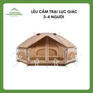 Lều cắm trại lục giác 3-4 người (2)
