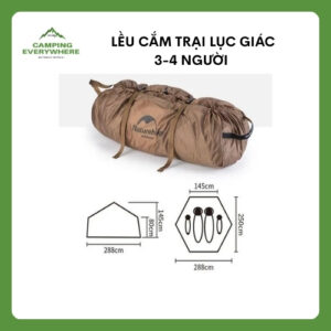 Lều cắm trại lục giác 3-4 người (3)
