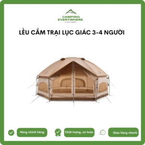 Lều cắm trại lục giác 3-4 người