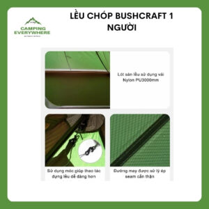 Lều chóp Bushcraft 1 người (3)