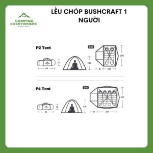 Lều chóp Bushcraft 1 người (8)