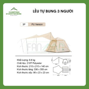 Lều tự bung 3 người (2)