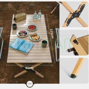 Bàn nhôm cắm trại xếp gọn