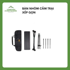 bàn nhôm cuộn trứng xếp gọn
