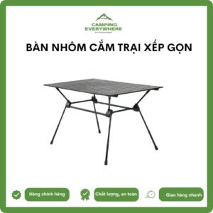 bàn nhôm cắm trại xếp gọn