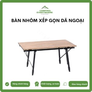bàn nhôm vân gỗ