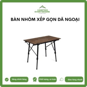 bàn nhôm vân gỗ