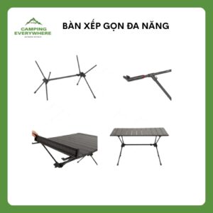 bàn nhôm xếp gọn dã ngoại
