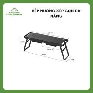 bếp nướng xếp gọn đa năng