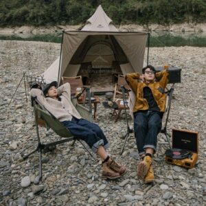 ghế camping đu đưa xếp gọn