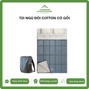 túi ngủ đôi catton có gối